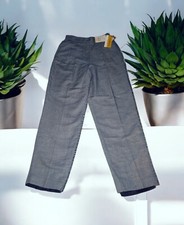 NWT VTG 80's LIZ CLAIBORNE Women's WOOL Blend GRAY Dress Pants HIGH RISE Size 10