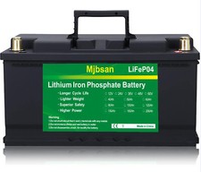 12V 100Ah LiFePO4 Lithium Battery Deep Cycle for RV Marine Off-Grid Solar System