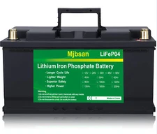 12V 100Ah LiFePO4 Lithium Battery Deep Cycle for RV Marine Off-Grid Solar System