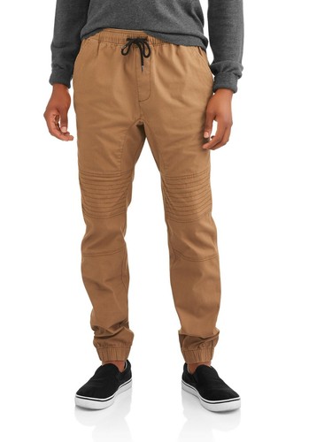 George Men's Canvas Moto Jogger Pants 