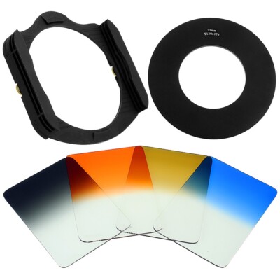 Filter Holder, 4x Grad Filters & 72mm Lens Adapter Ring - Cokin X-Pro Compatible