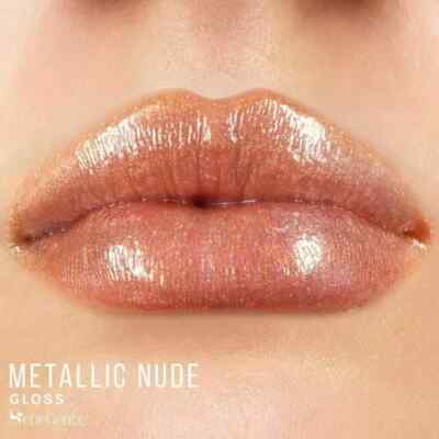 Lipsense Metallic Nude Lip Gloss Moisturizing .20 fl oz Midi Size New & Sealed