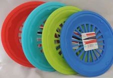 Set of 12 Reusable Plastic Paper Plate Holders Picnic, BBQ Camping Party