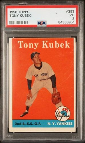 1958 Topps Tony Kubek #393 card