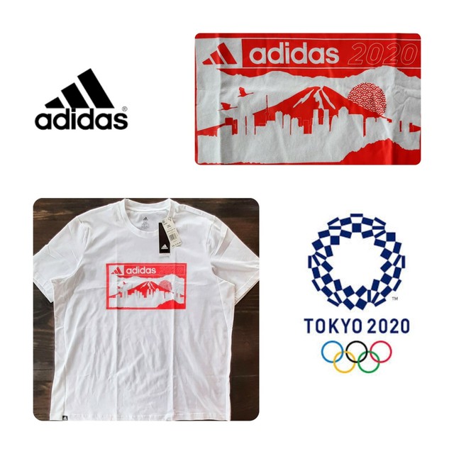 Adidas Tokyo Olympic Men T Shirt 2xl Hoops Basketball White Red Mt Fuji For Sale Online Ebay