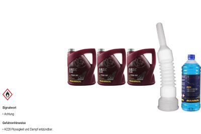 12L MANNOL Getriebeöl Basic Plus 75W-90 API GL 4+ Gear  inkl. Auslaufschlauch