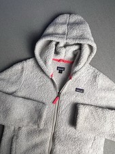 Patagonia Jacket Girls 2XL XXL 16-18 White Los Gatos Full Zip Hoodie