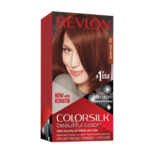 Revlon Colorsilk Permanent hair dye 31 Dark Auburn 2fl.oz 3 pcs