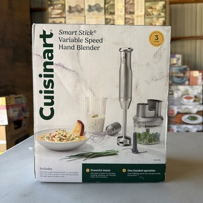 Cuisinart HB-400PC Smart Stick Variable Speed Hand Blender Food Processor NIB