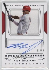 2018 Panini National Treasures Rookie Signatures 1/99 Nick Williams Auto 0dp1