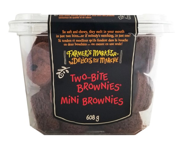 Brownies de dos bocados Farmer's Market, 608 g/1,3 libras