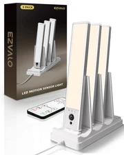 Under Cabinet Lighting with Charging Station, Rechargeable Motion Sensor Ligh...