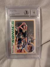 1978 Topps Jack Sikma RC On Card Auto BGS 10