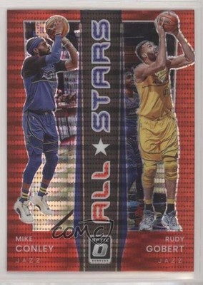 2021 Panini Donruss Optic All-Stars Red Pulsar Prizm Mike Conley Rudy Gobert 9o3