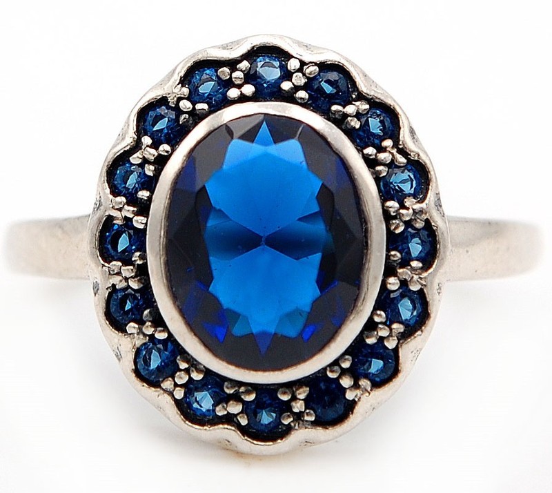 4CT Heat Treated Kyanite 925 Sterling Silver Filigree Ring Jewelry Sz 6 F4-7