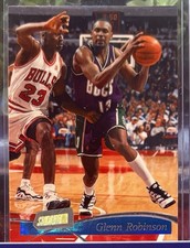 Glenn Robinson 1997-98 Stadium Club Michael Jordan Cameo Milwaukee Bucks #34