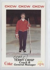 1986-87 Moncton Golden Flame PLAY (Police Laws and Youth) Terry Crisp #1 1d3