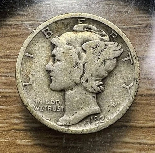 1920-D Mercury Dime - Actual Coin Shown - Free Shipping & Tracking INV#193