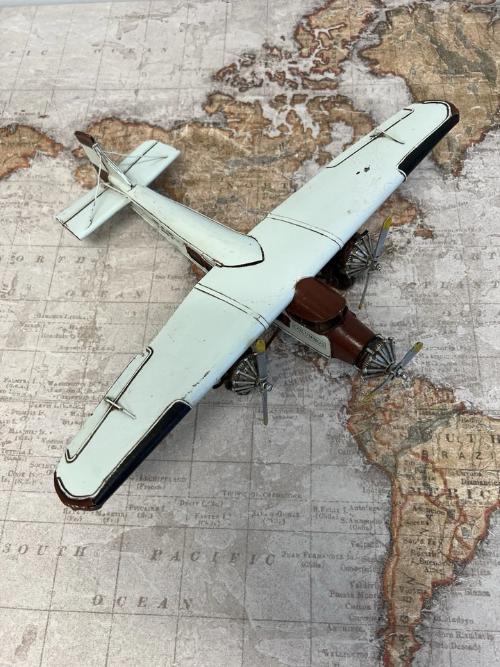 VINTAGE COLUMBUS TAT INC PLANE FORD 5-AT-B TIN GOOSE AIRPLANE 1928 - Image 2 of 4