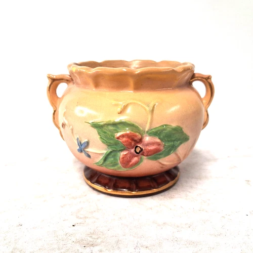 Vintage Hull Art Pottery Floral Vase Crooksville Ohio USA Hand Decorated