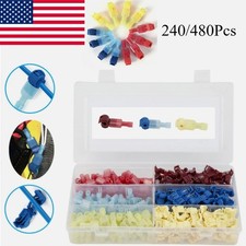 240X Waterproof Heat Shrink Spade Connectors Electrical Wire Crimp Terminals Kit