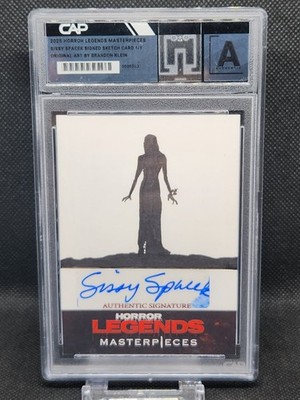 2025 Horror Legends Sissy Spacek Auto Sketch 1/1 Carrie by Brandon Klein Signed