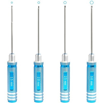Hex Key Driver Set 1.5 2.0 2.5 3.0mm Magnetic Tip RC Screwdriver Kit with Qui...
