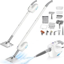 10-in-1 Steam Mop with Detachable Handheld Steamer, Multi & Up Steam Cleaner for