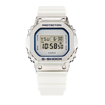 CASIO G-SHOCK GM-5600LC-7 METAL BEZEL SILVER/WHITE DIGITAL WATCH