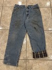 Mens 36X30 LL BEAN Flannel Lined Natural Fit Distressed Denim Jeans Pants 130657 — photo 3