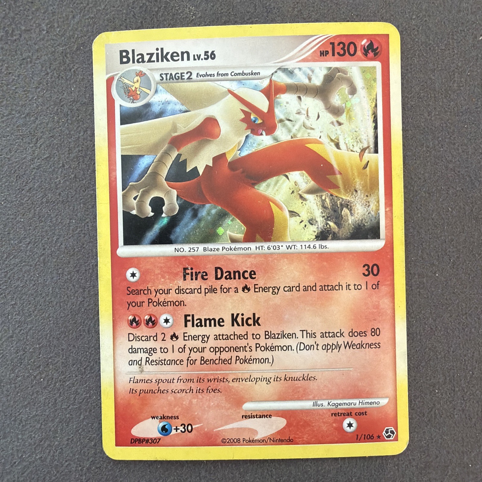 Blaziken 1/106 Great Encounters Holo Pokemon