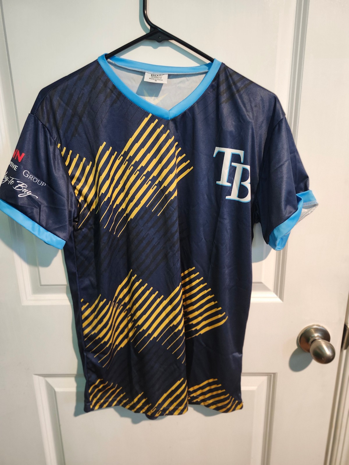 BDA Sports MLB Tampa Bay Rays Randy Arozarena Jersey Shirt Adult Medium V-Neck