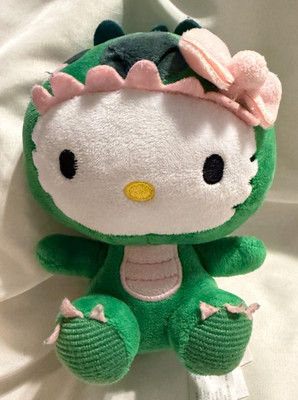 Hello Kitty Plush Godzilla Sanrio Japan Anime Kawaii Green Dragon Costume 6 