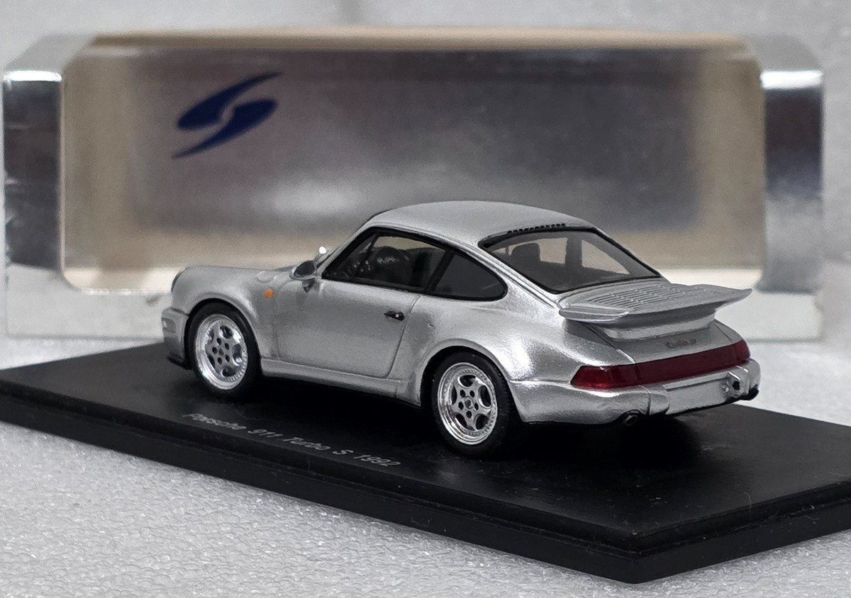 Porsche 911 (964) Turbo S 1992 Silver 1:43 Spark S2032 EXTREMELY