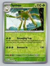 Spidops 018/193 Uncommon Paldea Evolved Pokemon Reverse Holo Near Mint