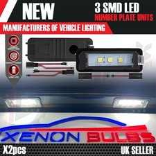 2x VW Golf MK6 MK5 MK7 Scirocco Polo LED License Number Plate Light 3 SMD White