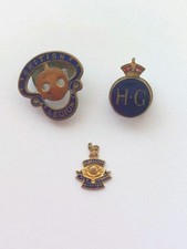 Vintage WWII Home Guard, British Legion & Royal Marines Badges