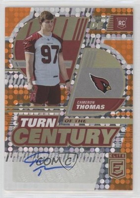 2022 Panini Donruss Elite Orange 7/25 Cameron Thomas #TC-85 Rookie Auto RC s1i