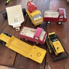 Vintage Metal Pressed Tonka Trucks And Big Trailers Great Condition