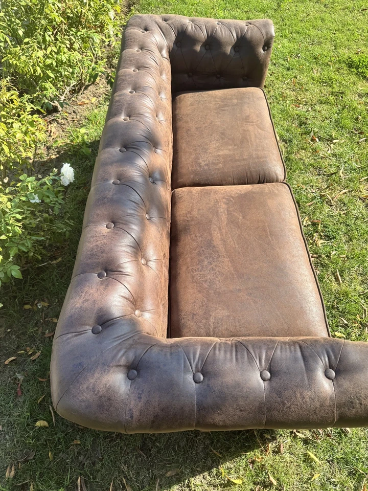 Sofá de cuero KENSINGTON 8' CIGARRO VINTAGE Timothy Oulton Foto 4 de 4