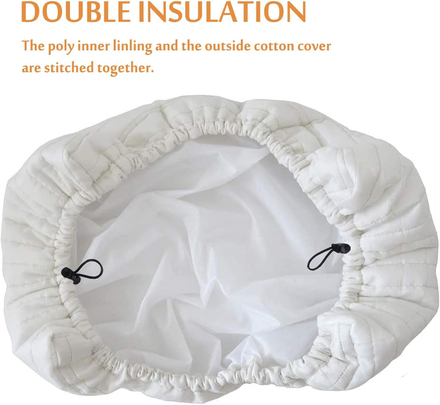 Large Beige Indoor Air Conditioner Cover with Double Insulation