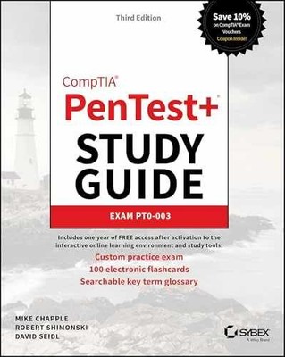 CompTIA PenTest+ Study - Paperback, by Chapple Mike; Shimonski - Very Good