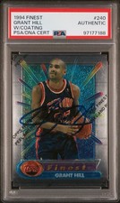 Grant Hill Signed 1994 Topps Finest PSA/DNA Auto Detroit Pistons NBA Rookie Card