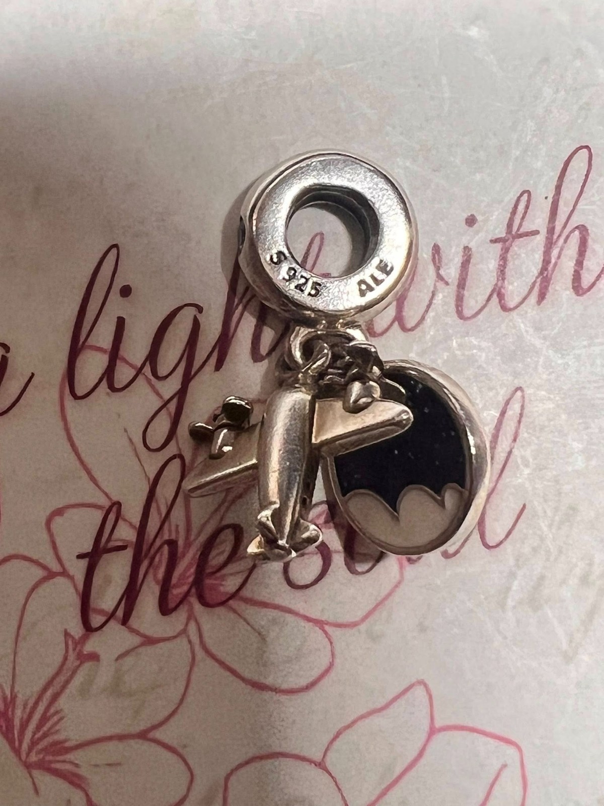 Authentic Pandora Propeller Plane Dangle Charm #7… - image 2