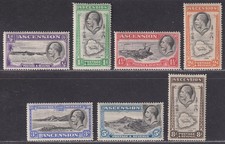 Ascension 1934 King George V Set to 8d Mint SG21-27