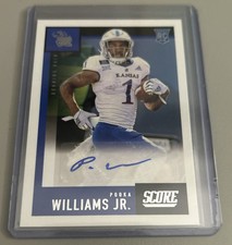 Pooka Williams Jr 2021 Chronicles Draft Pick Score RC Auto SA-PWJ Bengal Rookie 
