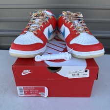 Size 10.5 - Nike Dunk Low x LeBron James x Fruity Pebbles Red
