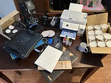 sublimation printer with heat press bundle