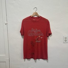 80s St. Louis Cardinals Distressed T Shirt Medium Single Stitch Baseball MLB VTG
