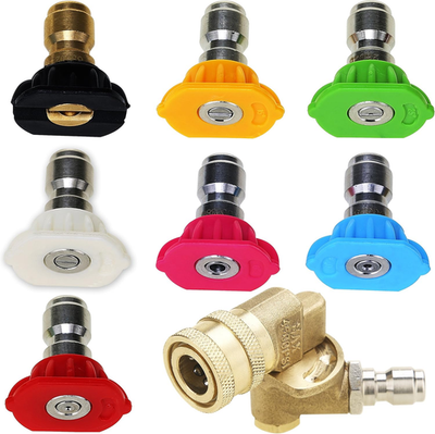 #ad Pressure Washer Accessories Kit 7 Power Washer Nozzle Tips Quick Connecting Pi $34.99